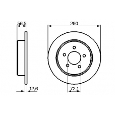 0 986 479 205 BOSCH Тормозной диск