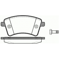 P12513.00 WOKING Комплект тормозных колодок, дисковый тормоз