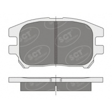 SP 347 PR SCT Комплект тормозных колодок, дисковый тормоз