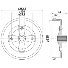 MBD295 MINTEX Тормозной барабан