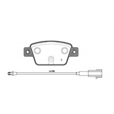 BPA0861.12 OPEN PARTS Комплект тормозных колодок, дисковый тормоз