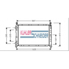 1003101 KUHLER SCHNEIDER Радиатор, охлаждение двигател