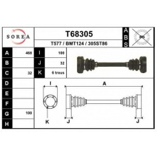 T68305 EAI Приводной вал