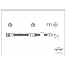 19032223 CORTECO Тормозной шланг