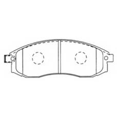 AKD-3810 ASVA Комплект тормозных колодок, дисковый тормоз