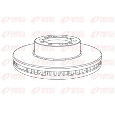 NCA1169.20 REMSA Тормозной диск
