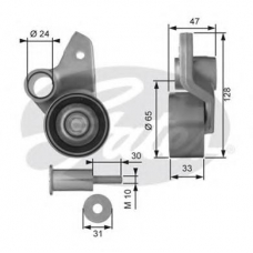 T41086 GATES Натяжной ролик, ремень грм