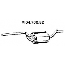 04.700.82 EBERSPACHER Средний глушитель выхлопных газов