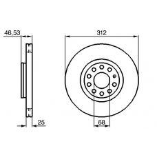 0 986 479 057 BOSCH Тормозной диск