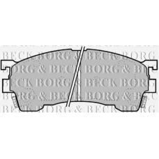 BBP1594 BORG & BECK Комплект тормозных колодок, дисковый тормоз