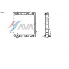 IV2008 AVA Радиатор, охлаждение двигателя