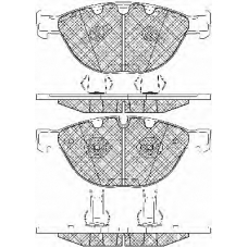 20016 BSF Комплект тормозных колодок, дисковый тормоз