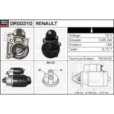 DRS0310 DELCO REMY Стартер