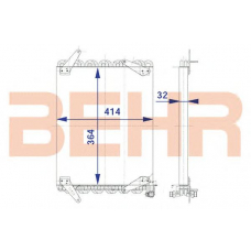 7004546 BEHR Condenser