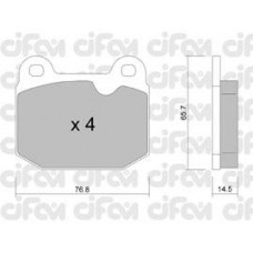822-013-3 CIFAM Комплект тормозных колодок, дисковый тормоз
