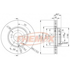 BD-3326 FREMAX Тормозной диск