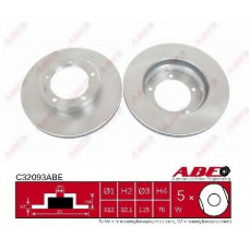 C32093ABE ABE Тормозной диск