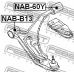 NAB-B13 FEBEST Подвеска, рычаг независимой подвески колеса