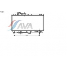 TO2184 AVA Радиатор, охлаждение двигателя