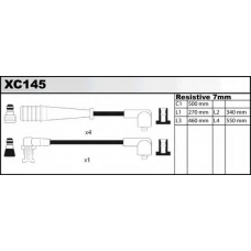 XC145 QUINTON HAZELL Комплект проводов зажигания