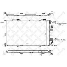 10-25093-SX STELLOX Радиатор, охлаждение двигателя