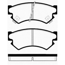 J PA-707AF JAPANPARTS Комплект тормозных колодок, дисковый тормоз