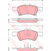 GDB4129 TRW Комплект тормозных колодок, дисковый тормоз