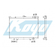 PA020531 KOYO P-tank corrugate-fin ass'y