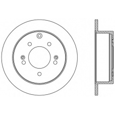 BDA2570.10 OPEN PARTS Тормозной диск