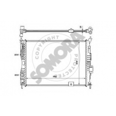 198040A SOMORA Радиатор, охлаждение двигателя