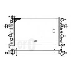 037-017-0041 LORO Радиатор, охлаждение двигателя