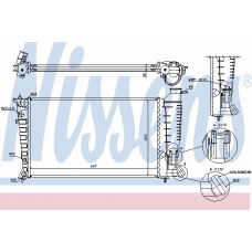 61381A NISSENS Радиатор, охлаждение двигателя