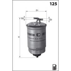 ELG5335 MECAFILTER Топливный фильтр