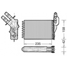 1228058 CTR Теплообменник, отопление салона