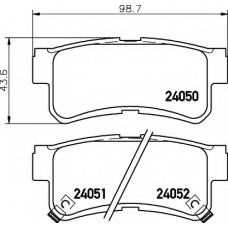 8DB 355 011-151 HELLA Комплект тормозных колодок, дисковый тормоз