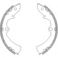 Z4636.00 WOKING Комплект тормозных колодок