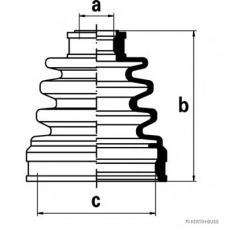 J2887000 HERTH+BUSS JAKOPARTS Комплект пылника, приводной вал