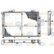 8MK 376 710-234 HELLA Радиатор, охлаждение двигателя