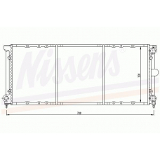 65162 NISSENS Радиатор, охлаждение двигателя