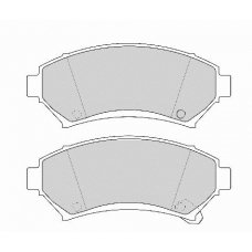 FD6762A NECTO Комплект тормозных колодок, дисковый тормоз