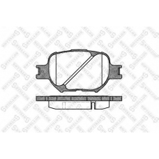 753 000-SX STELLOX Комплект тормозных колодок, дисковый тормоз