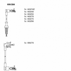600/288 BREMI Комплект проводов зажигания
