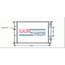 1313501 KUHLER SCHNEIDER Радиатор, охлаждение двигател