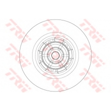 DF6355BS TRW Тормозной диск