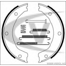 V25-0161 VEMO/VAICO Комплект тормозных колодок, стояночная тормозная с