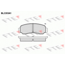 BL2283A1 FTE Комплект тормозных колодок, дисковый тормоз