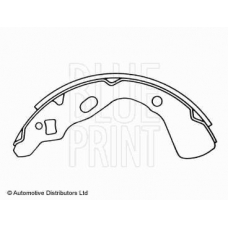 ADM54115 BLUE PRINT Комплект тормозных колодок