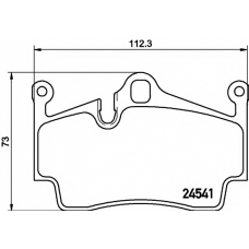 8DB 355 013-311 HELLA PAGID Комплект тормозных колодок, дисковый тормоз