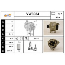 VW8034 SNRA Генератор