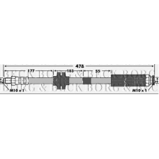 BBH6779 BORG & BECK Тормозной шланг